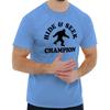 Bigfoot Humor Hid and Seek Champion Joke Womens or Mens Crewneck T Shirt Tee