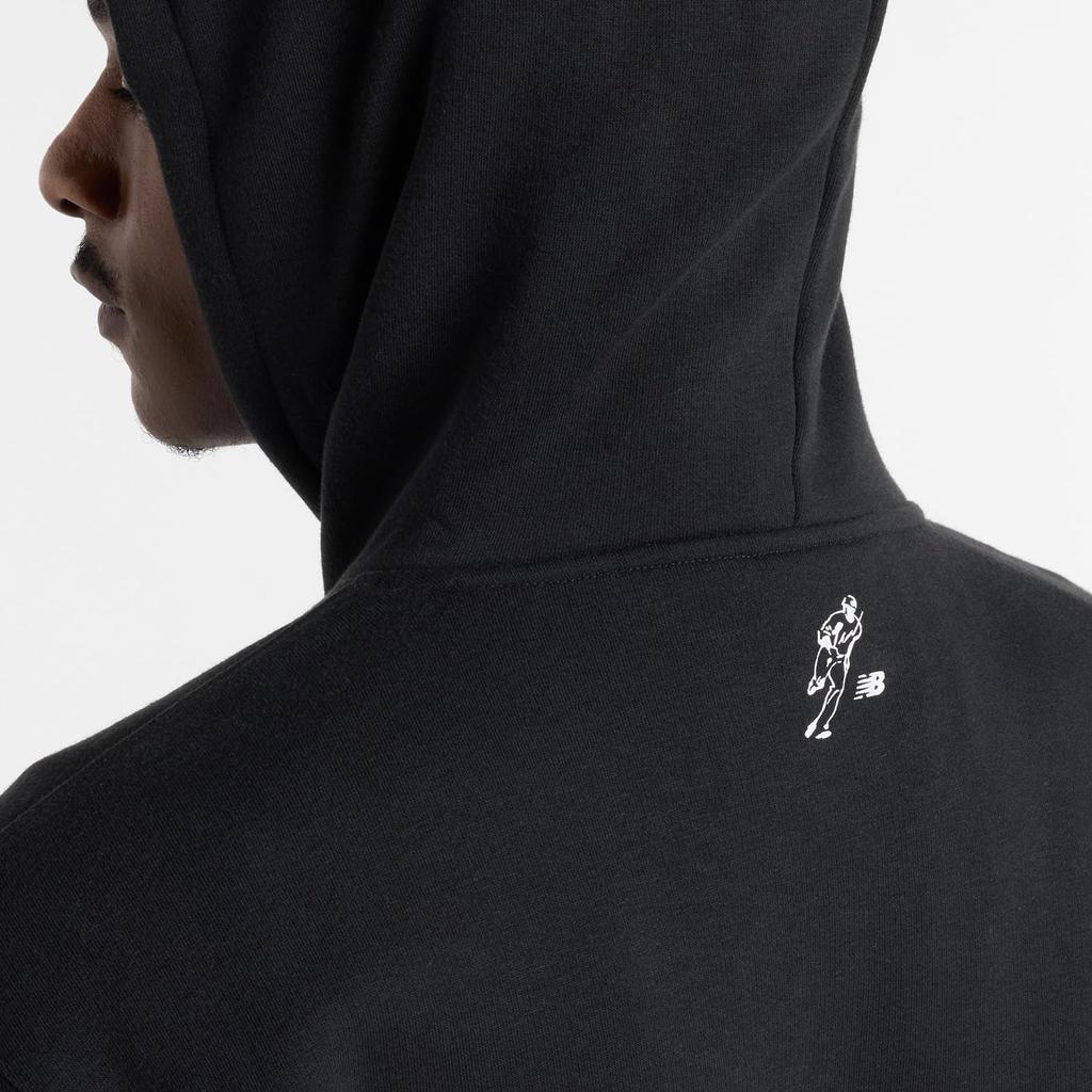 New Balance Hooded Sweatshirt Shohei Otani Graphic Hoodie Two Swords MT51736 BK S (MT51736) Men's (Black)