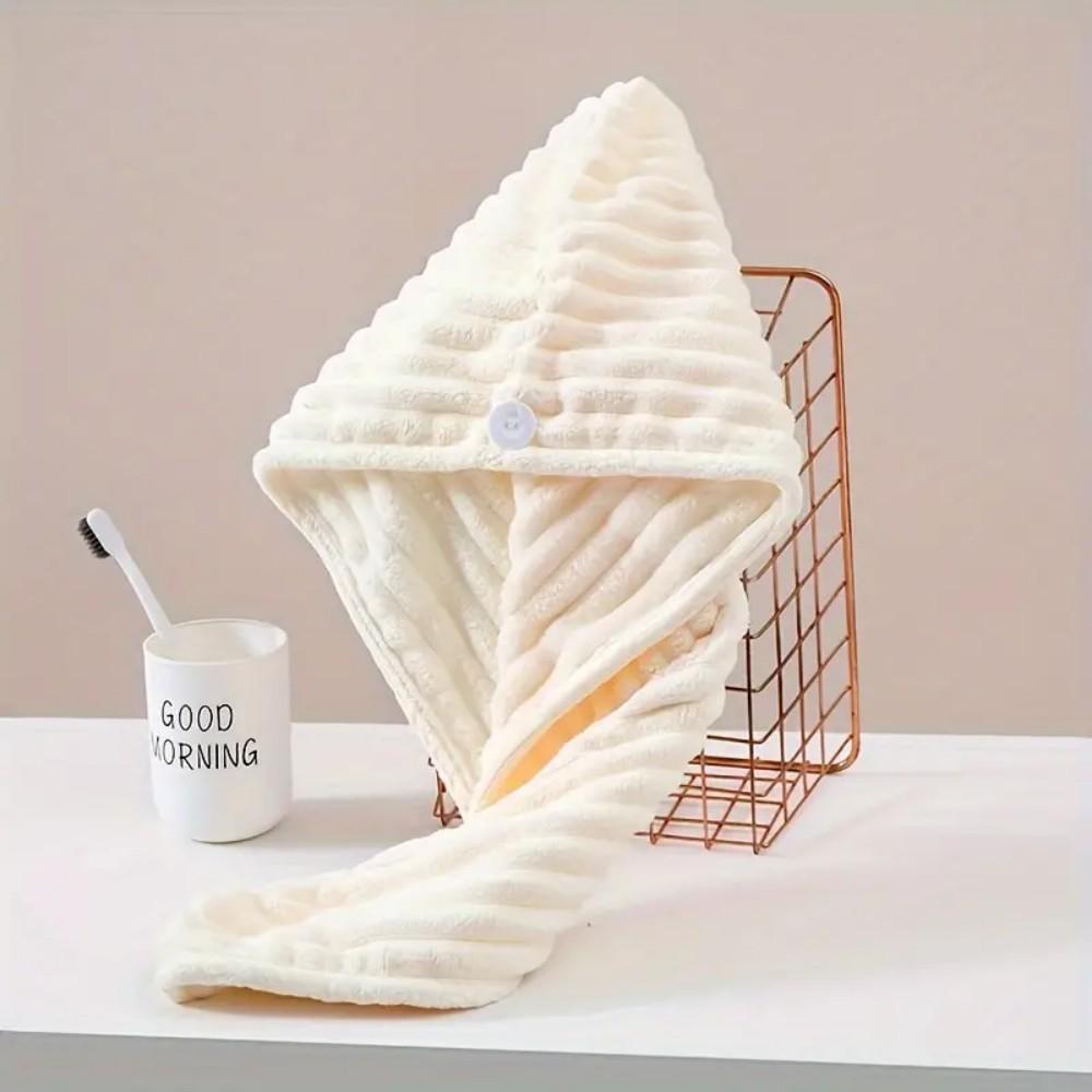Ultra fine fiber towel wrapped and thickened Ladies' dry hair cap Thick and highly absorbent headscarf for wiping hair
