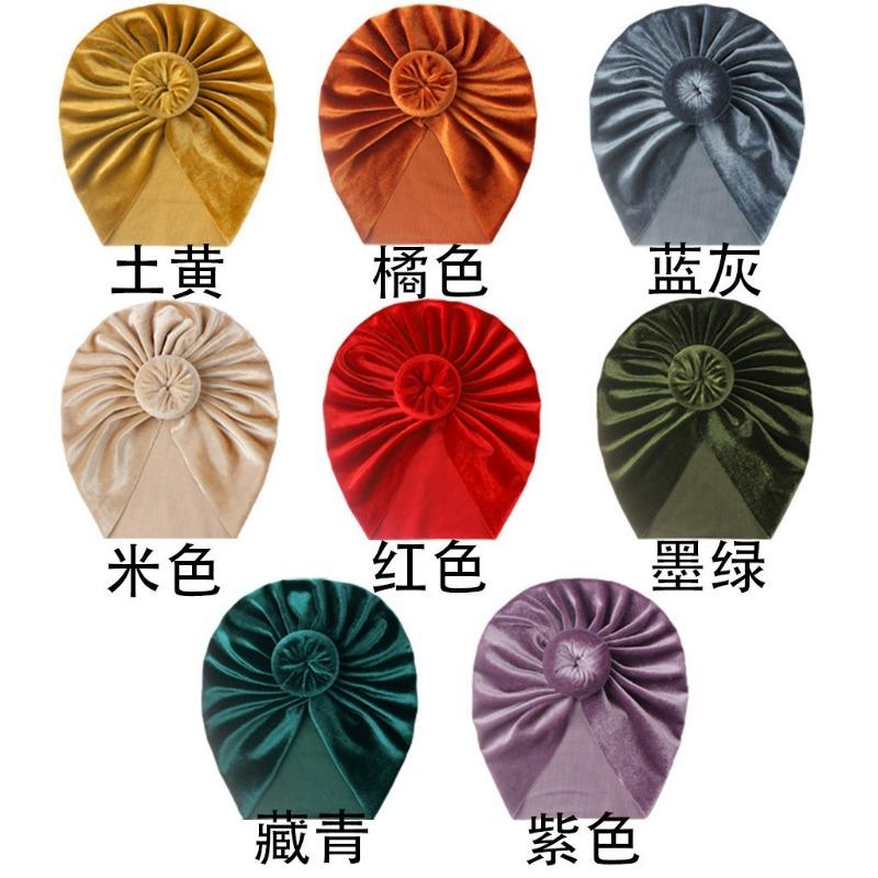 

Новая детская шапка-бини однотонная, милая детская шапка-пуловер с пончиком, детская шапка