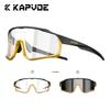 Kapvoe Photochromic Cycling Sunglasses for Men Glasses MTB Bike Road Bicycle Sports Protection Goggles UV400 Hiking Eyewear