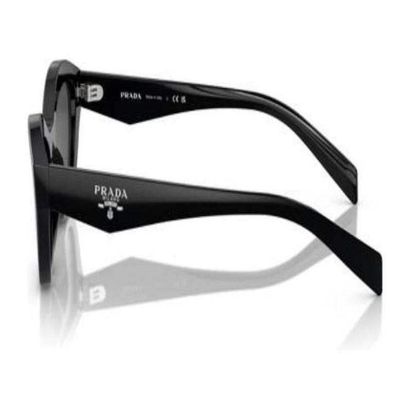 Prada [Available prescriptions] Solid color design, cat-eye sunglasses, men's black
