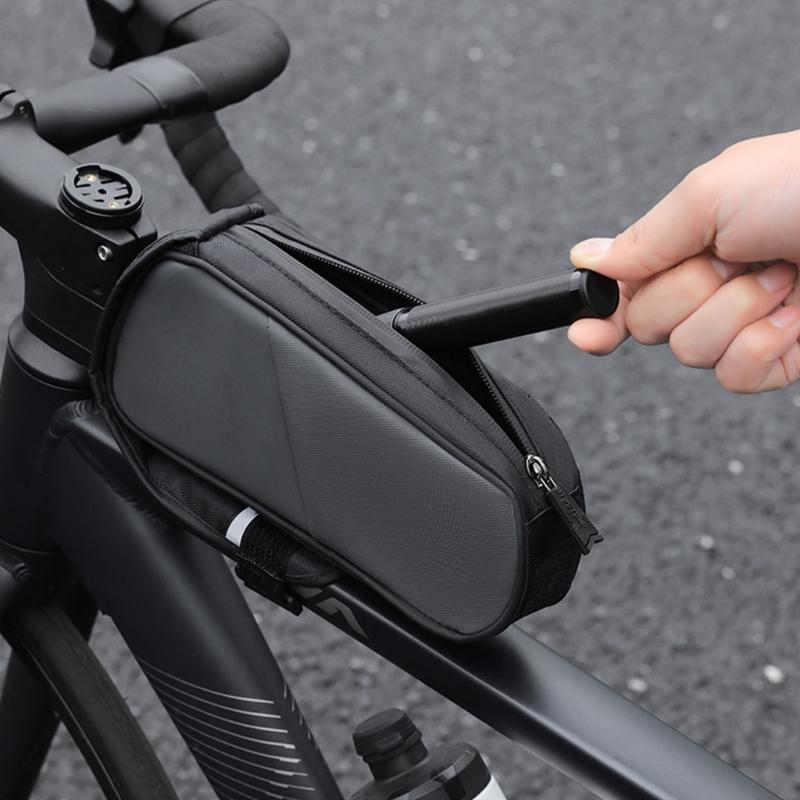 Portable Bike Tire Inflator Double Valves Portable Small CO2 Cycle Tire Pump Fast Inflator Space Saving Frame Mount