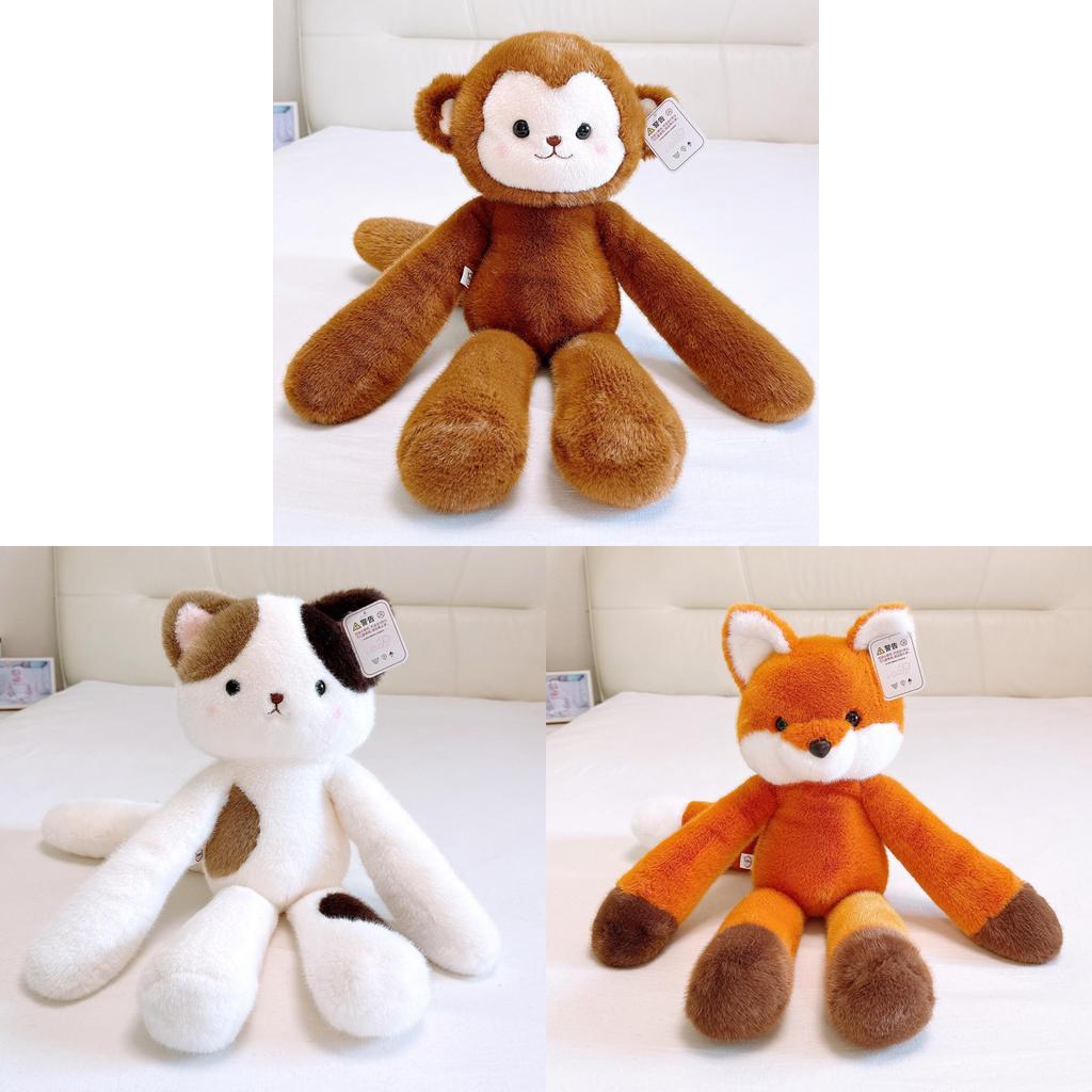 Plush Monkey Animal Pillow Large Soft Toy For Kids And Adults