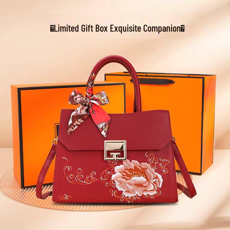 Red Women's Crossbody Handbag - Perfect Mom & Wedding Gift for Ladies, Ideal for Banquets & Birthdays