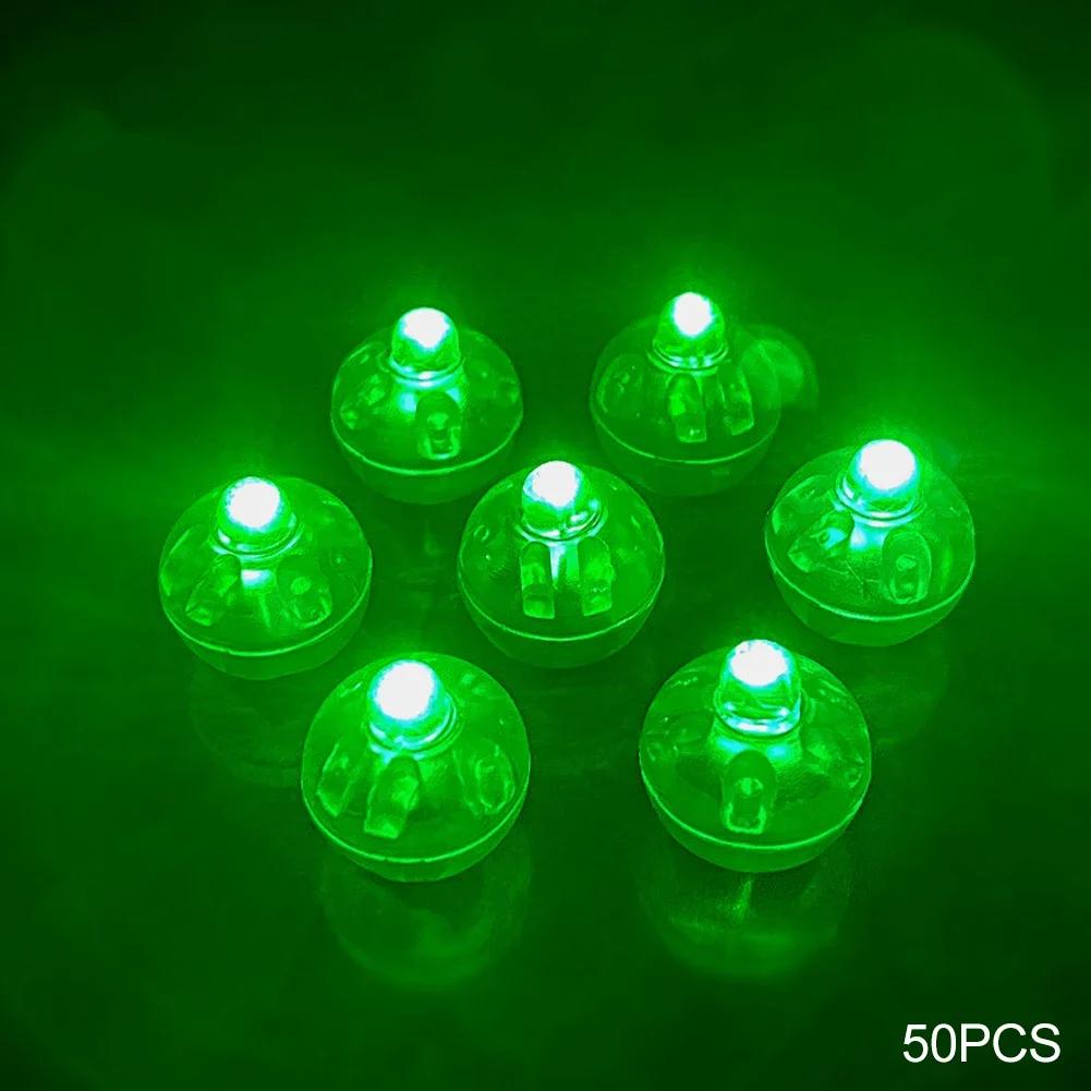 50 PZ Luci LED per Palloncini Piccole Luci a Sfera per Palloncini Mini Pallina Rotonda a LED per Bar Lanterna Decorazioni per Feste di Natale Matrimonio