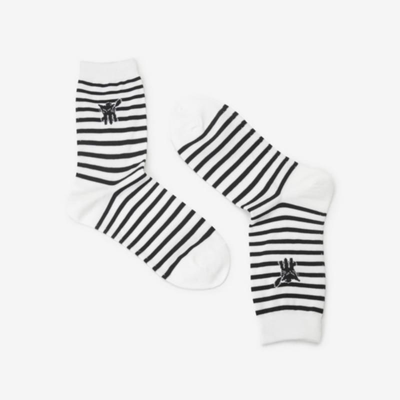 LUVM MITCHI LONG SOCKS1_STRIPED FABRIC