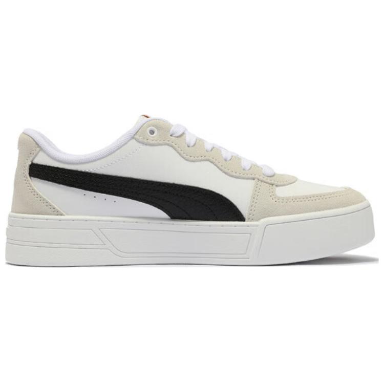 Puma Skye SD Retro Casual Lightweight Low-Top Sneakers Women sneakers White Black 397076-05