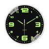 20cm Luminous Wall Clock No Punch Wall Clock for Home Use Silent Movement Easy To Read Glow-in Dark Clock For Living Room Clock