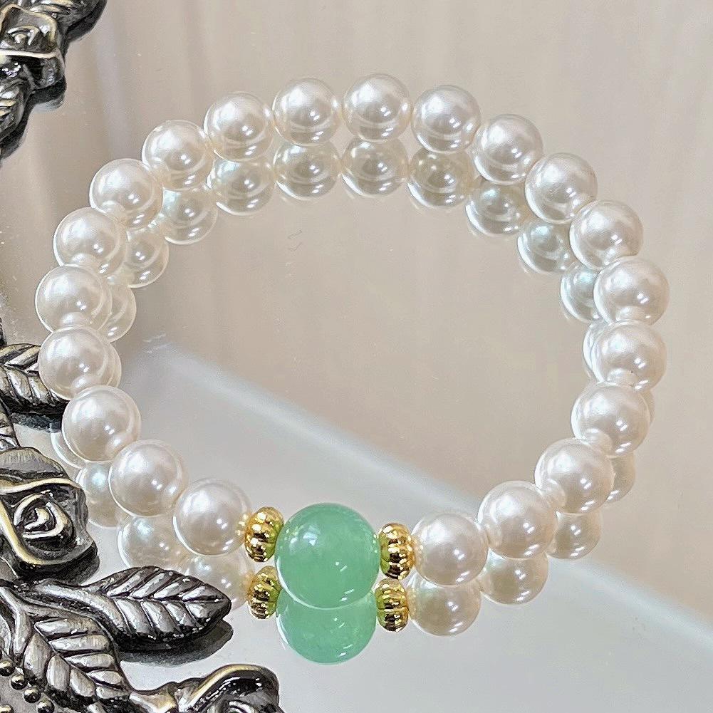 Strong Light Artificial Crystal Pearl Design Bracelet Bracelet