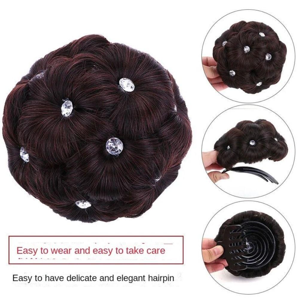 Elastic Hair Clips Wig Synthesis Hairpiece Claw Clip Fashion Hair Accessories