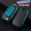 For Peugeot 208 2008 301 308 3008 Rcz 508 408 307 Case For Citroen C3 C4 Berlingo Tpu Leather Flip Folding Key Fob Cover