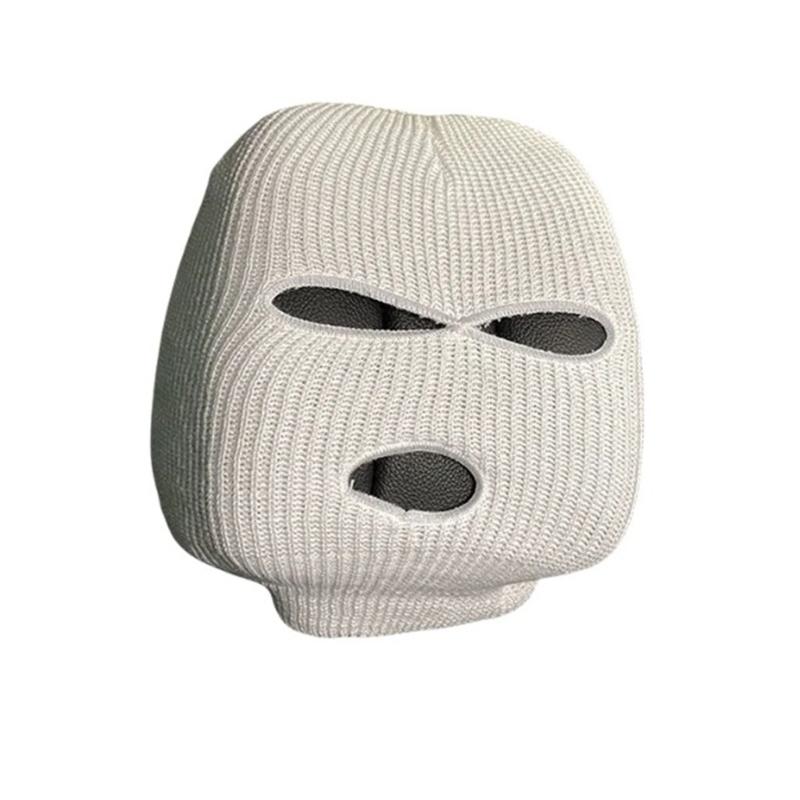 Stretchy Plush Car Headrest Cover Balaclava Design Theft Prevention Funny Holiday Car Interior Decoration for Long Trip