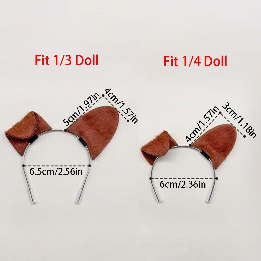 Soft BJD/SD Doll Headwear Kawaii Plush Doll Hairband Simulated Animal Ear Hair Hoop  Idol Star Doll