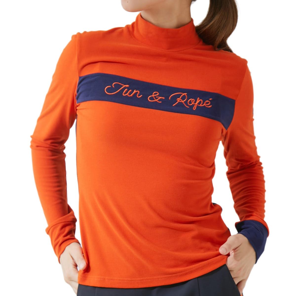 

Jun Rope Premium Warm Long Sleeve Pullover in Orange & Women s (70)