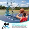 Basketball Shot Return Net Apparatus with 180° Rotating Track Easy Assembly with Net Return System for Free-Throw Practice