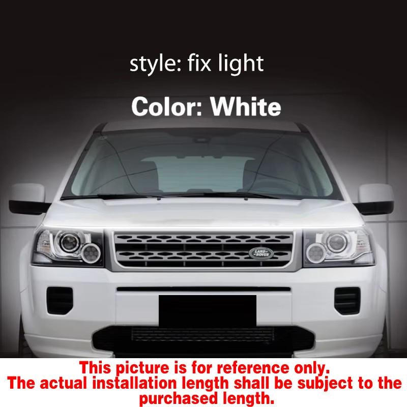 1pcs Auto Led DRL Waterproof Daytime Running Light Strip Car Headlight Day Light 12V Universal For Land Rover Freelander 2 2006-