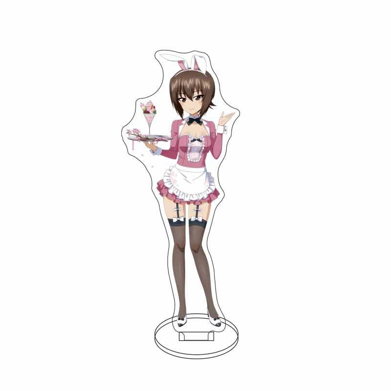 GIRLS und PANZER Nishizumi Miho Isuzu Hana Acrylic Stand Model Plate Keychain Desk Decoration Friends Gift Figure Display