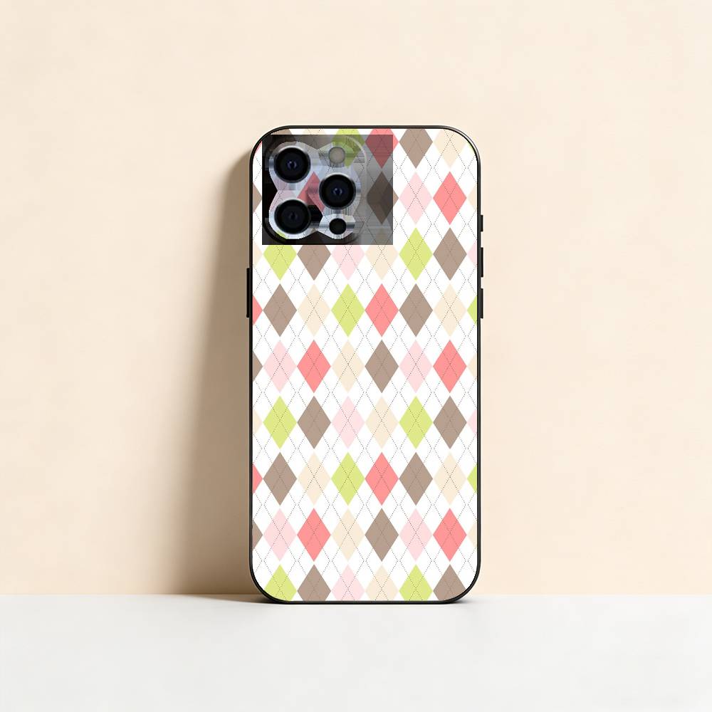 plaid background Phone Case For iPhone 17, 16,15,14,13,12,11 Plus,Pro Max, Others Soft Black Cover