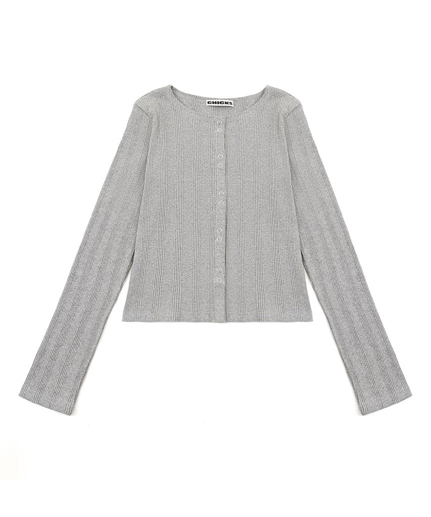 Chicks Snap Cardigan Black