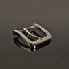 1 PZ Fibbia Metallo Spazzolato 40mm Barra Finale Barra del Tallone Fibbia Singola con Passante Parti Accessori per Cinture in Pelle