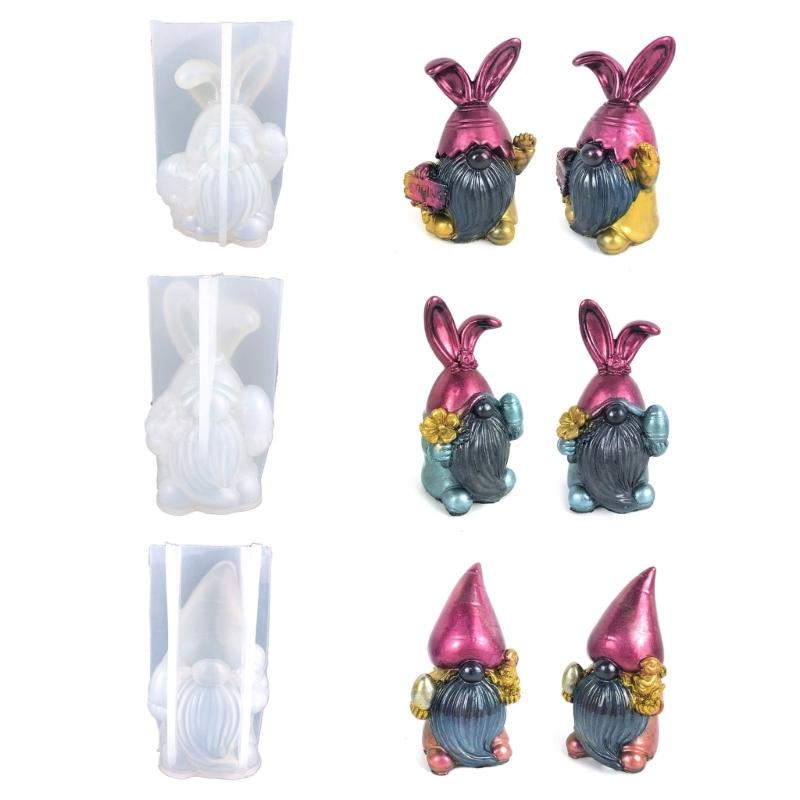 Soap Molds Figurine Mould Dwarf Shape Silicone Crafts Moulds Clay Molds Silicone Material Gift for DIY Hand-Making Lover