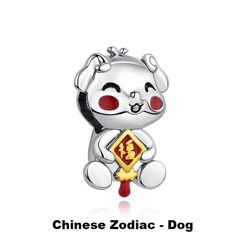 925 Silver Charms Beads Original Japanese Doll Fortune Cat Charm Fit Bracelets Bangles DIY Jewelry For Women