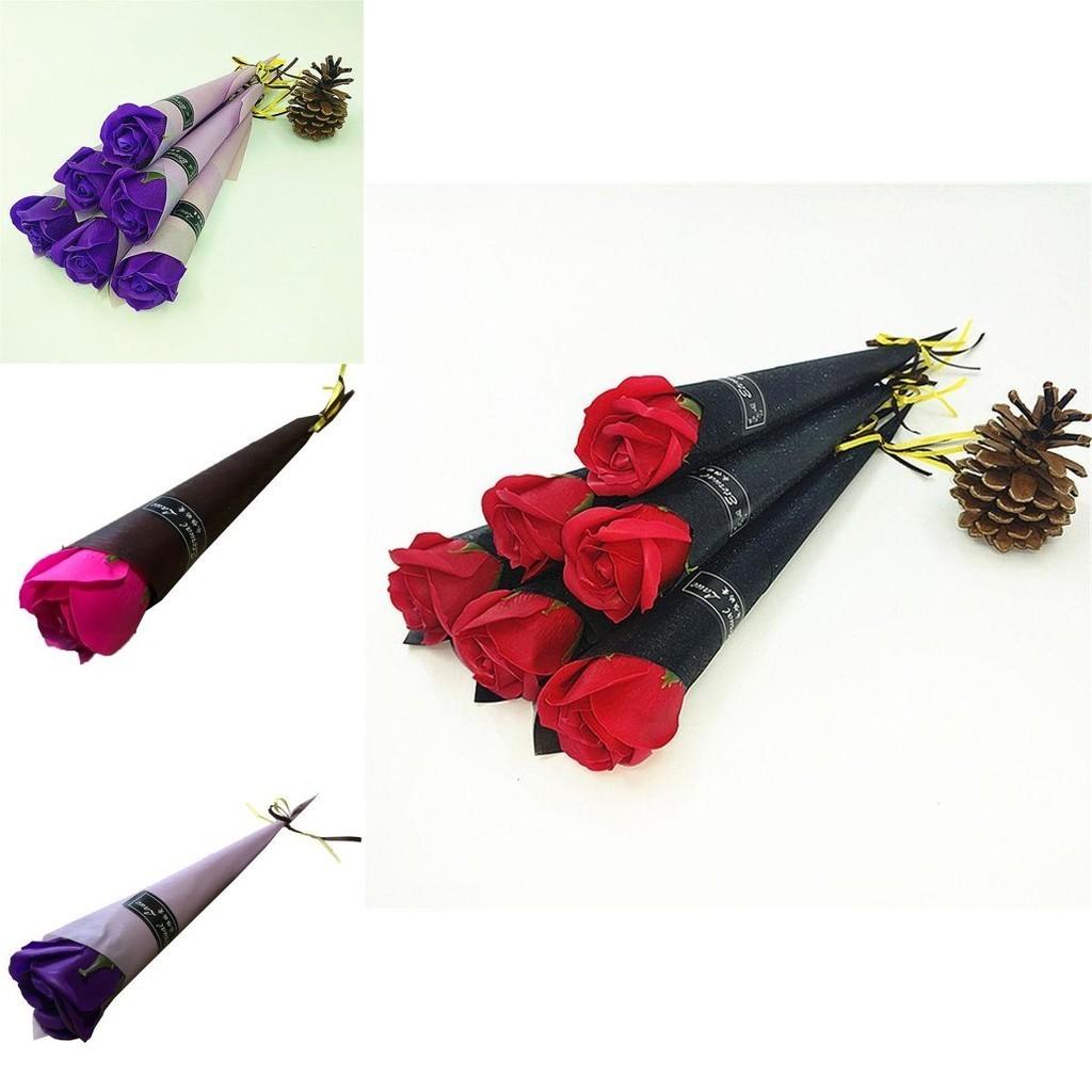 Schöne künstliche Rosenseife Blume Einzelnes Bouquet für einzigartige Geschenke und Wohnaccessoires