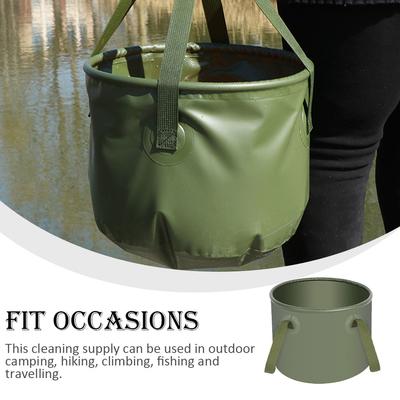 Folding Water Bucket Large Capacity Plastic Waterproof Fishing Storage Container Washing Basin Outdoor Picnic Travel