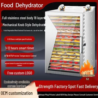 Kompakter Multifunktionaler Lebensmittel- und Obstdehydrator für Snacks & Blumen