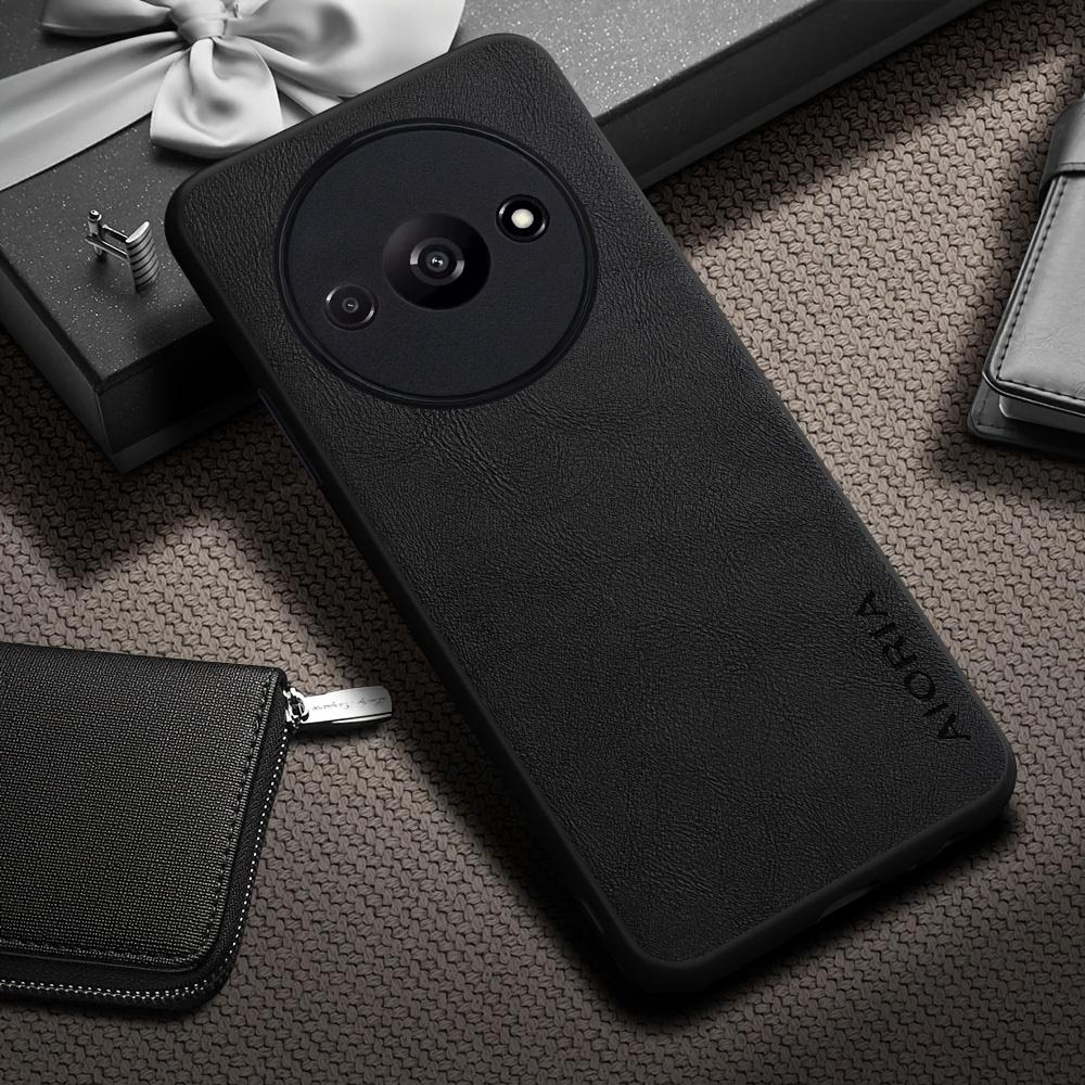Phone Case: Luxury Retro Synthetic Leather Phone Case for Xiaomi Redmi A7 Pro A5 A3 4G Matte Soft Bumper Hard Back Cover Fashion Protective Case
