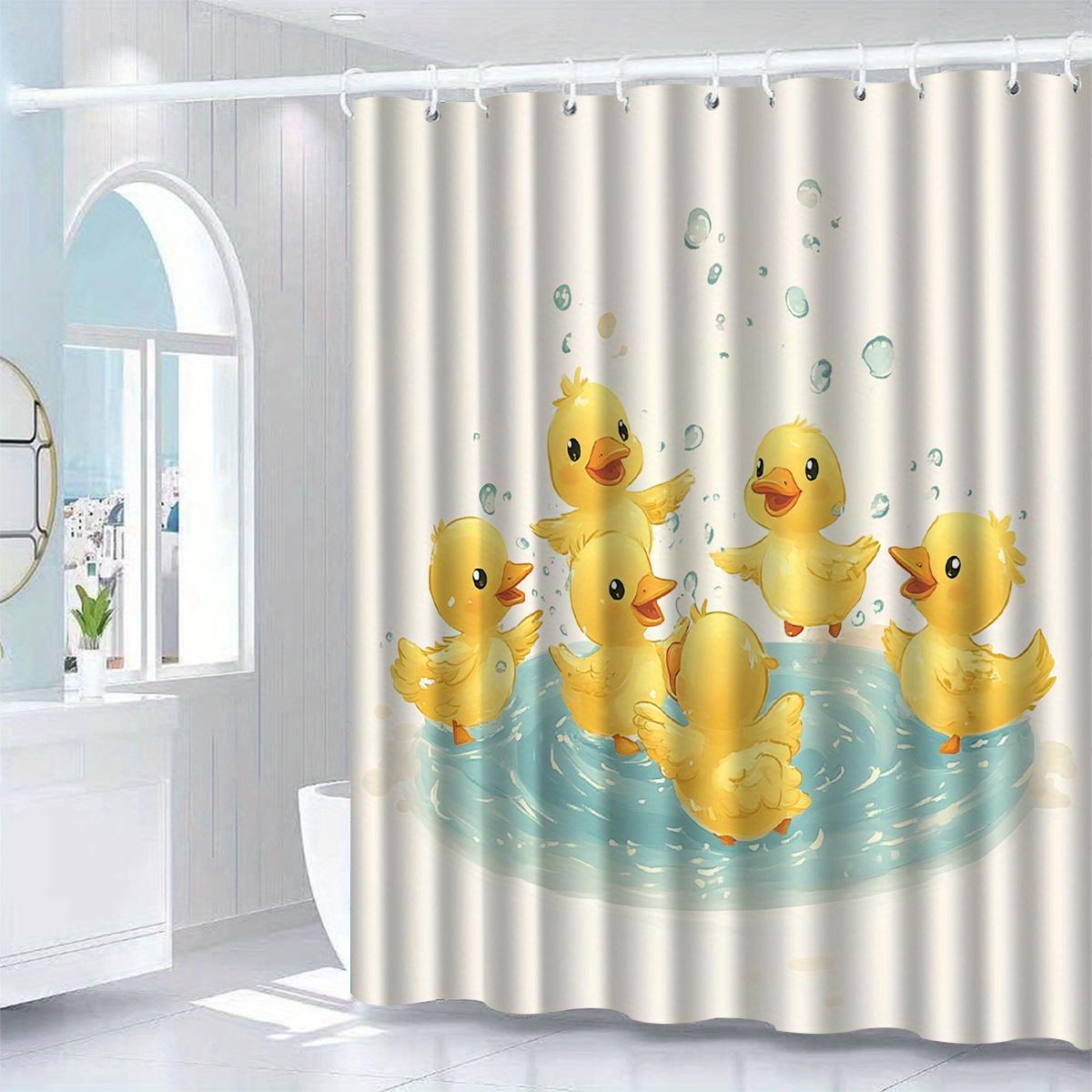 Pandara Jewelry Ducky Delight Shower Curtain: Embrace The Fun Design, Soft Fabric, And Playful Vibes For Your Happy Bathroom