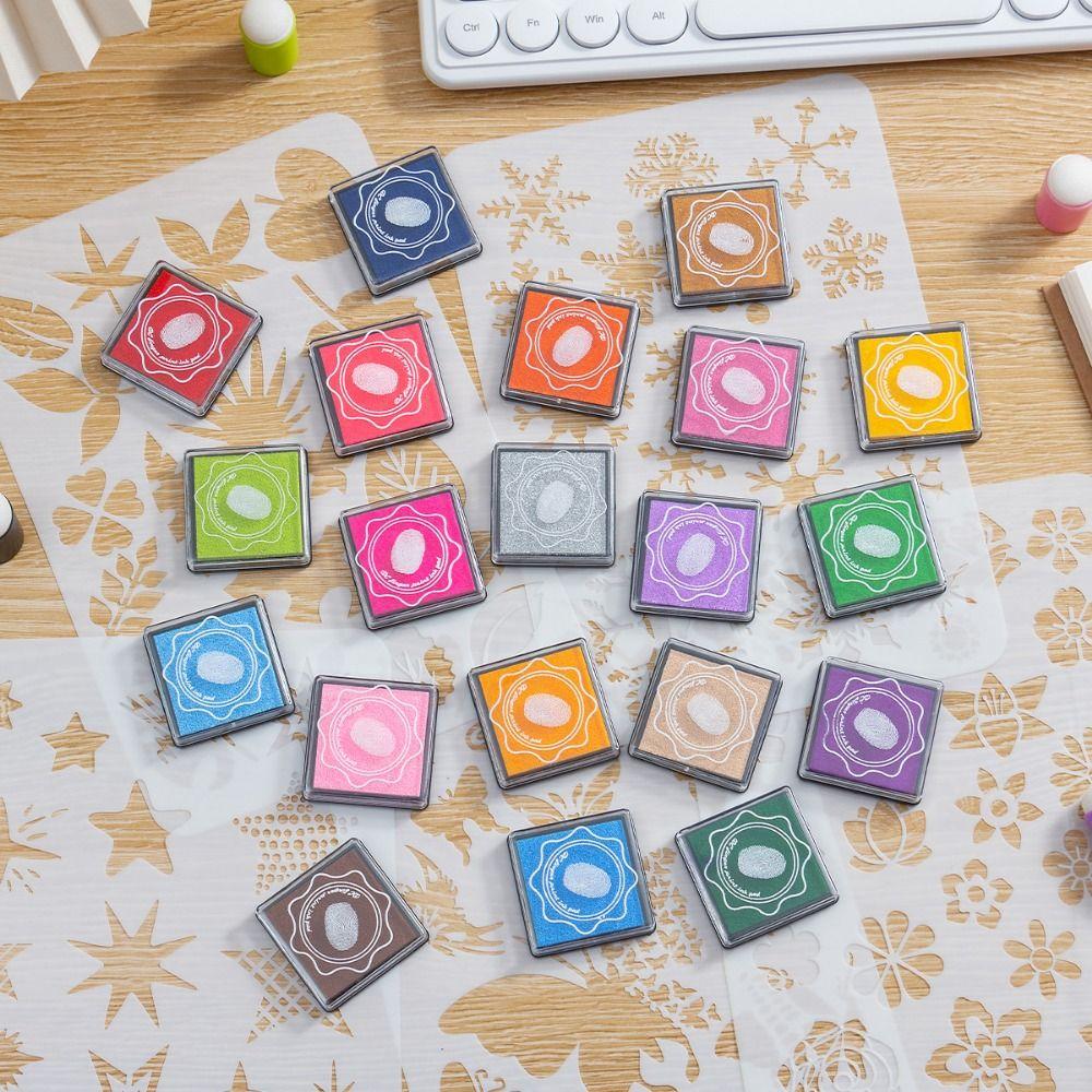 Multi-colored Giant Ink Pads Vibrant Colors Oil-based Ink Pad Set  Scrapbooking