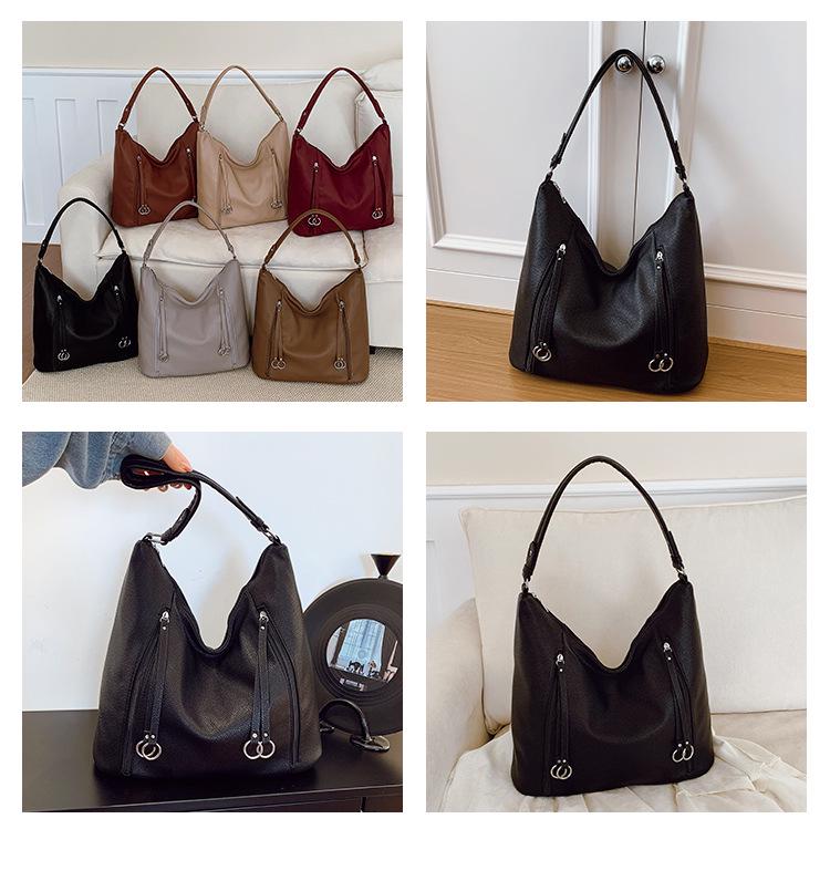 2025 Winter Retro Fashion Large Capacity Women's Crossbody Handbag
