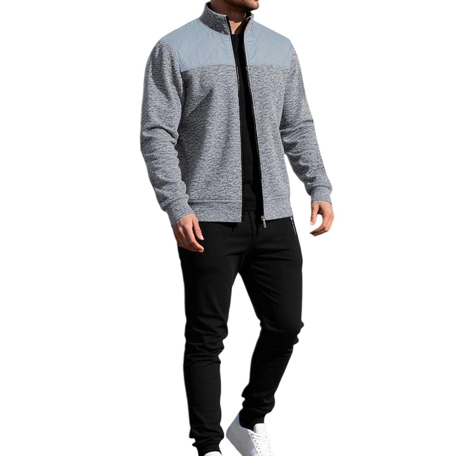 

Мужской Повседневный Вязаный Кардиган На Молнии Комплект Свитеров L