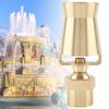 Brass Ice Tower Cascade Cedar Water Fountain Nozzle Spray Pond Sprinkler Head (1Celsius2  3Celsius4  :