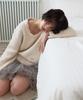 Beibibeullunideuljeu Scallop Chunky Knit Pullover Ivory