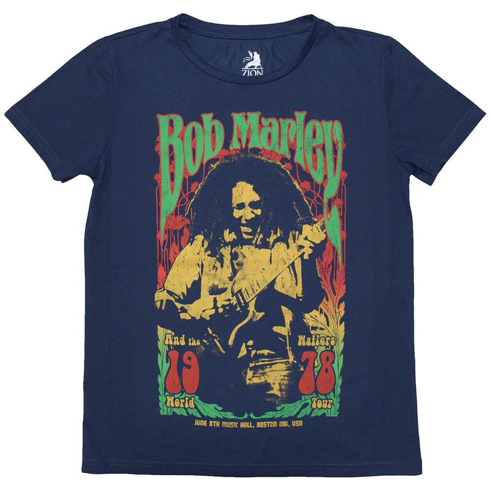 Bob Marley Ladies Slim Fit T-Shirt: 1978 OFFICIAL NEW L