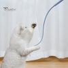 Gato provocando brinquedo silicone mouse cauda gato teaser vara mordida-resistente interativo gato varinha brinquedo para animais de estimação suprimentos