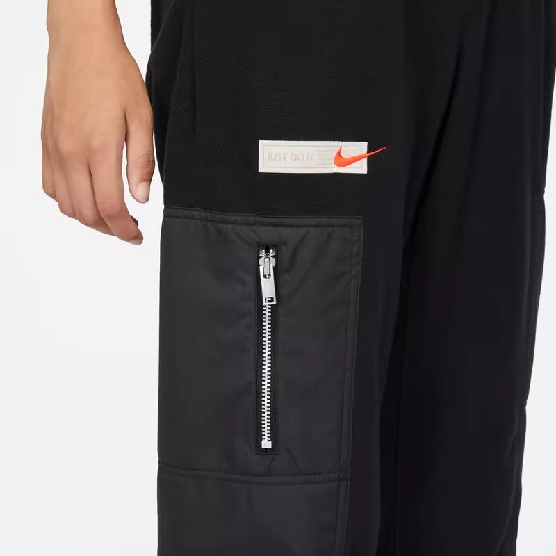 Nike City Utility High-Waisted Joggers In Solid Color With Cuffed Hem Women Bottoms Black FB8682-010