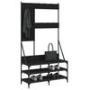 Clothing Rack with Shoe Shelf Black 100 X 40 X 184 Cm