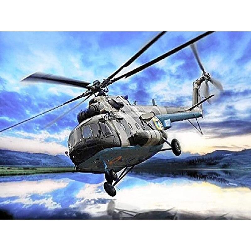 

Новый 5D DIY алмазная живопись самолет Алмазная вышивка истребитель вышивка крестиком полная круглая дрель ремесла искусство домашний декор подарок Full Round 20x30CM