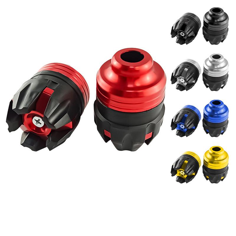Universal Aluminum Alloy Front Suspension Protection Cup Frame Slider Falling Protector Modified For Motorbike Anti-Fall Bumpers