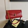 Spring new crossbody popular shoulder armpit bag simple texture baguette fashion high sense versatile bag
