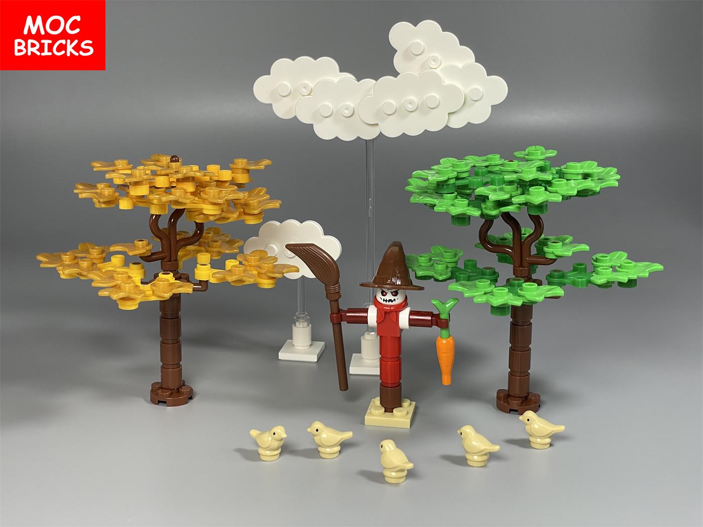 MOC Stenen Vogelverschrikker Stad Serie Veld Boerderij Accessoire Stad Bouwstenen Speelgoed ideaal voor Kinderen