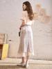 Mishow Women Skirt 2024 New Spring High Waist Elegant Niche Design All-match Sequins A-line Skirts MXD11B0203