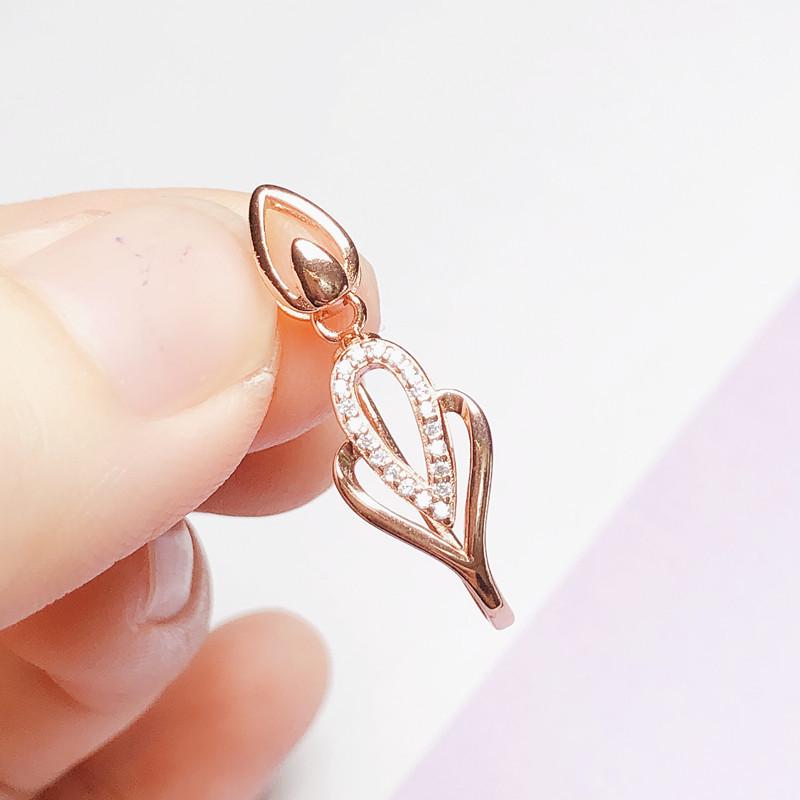 925 Sterling Silver Jadeite Crystal Pendant Buckle with Free Shipping