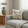 Flower Pattern Cushion Cover Floral Embroidered Cover, Decorative Throw Pillow Spring Home Refresh Decor Farmhouse for Living Room Sofa Couch