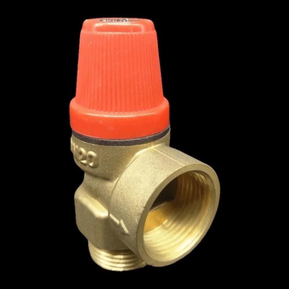 Brass Automatic Drain Valve Wall-mounted with Meter Solar Safety Valve 3/5/6 Bar Pressure Valve Boiler Water Heater Supporting