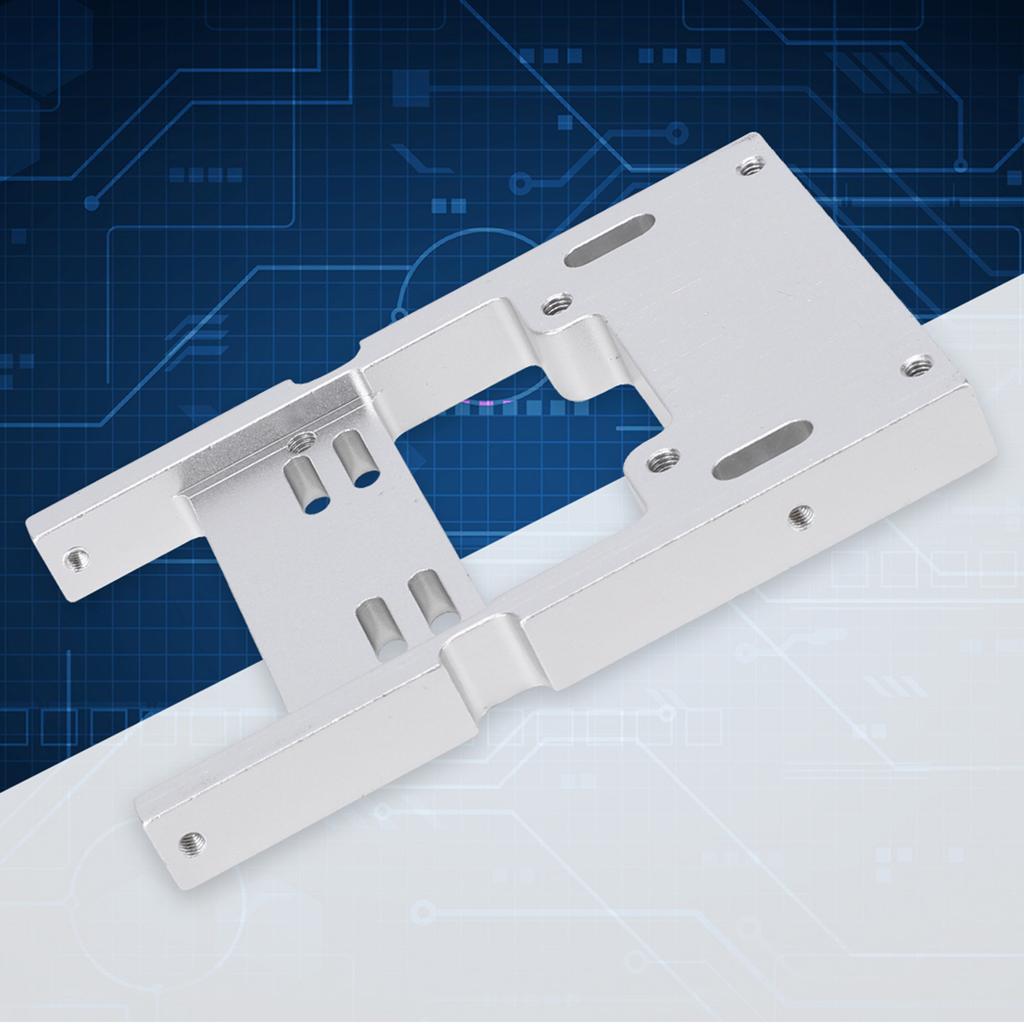 Silver Metal Steering Engine Gear Fixed Mount Base Accessories Upgrade Parts for WPL B14 B24 B16 B36 1 16 RC CarSilver